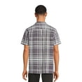 thumbnail image 3 of George Men's & Big Men's Microfiber Button-Up Shirt with Short Sleeves, Sizes S-3XL, 3 of 6