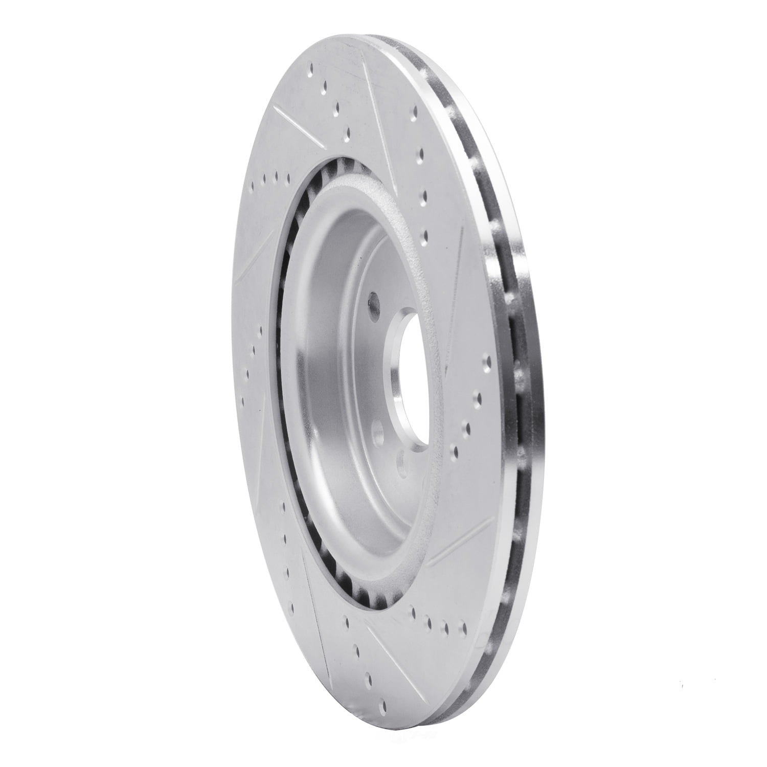 Dynamic Friction Company 631-20035L DFC Brake Rotor - Drilled And Slotted - Silver