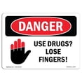 thumbnail image 1 of SignMission OS-DS-A-1824-L-1707 Signe de Danger d'Osha 18 x 24 Po - les Médicaments à Usage Unique Perdent des Doigts, 1 of 1