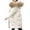 Beige, variant on Girls Winter Long Coat Warm Puffer Down Jacket Zip Up Long Sleeve Fa𝗎x F𝗎r Removable Hooded Thick Winter Padded Parka Down Coat Puffer Jacket Snowsuit Cold Gear