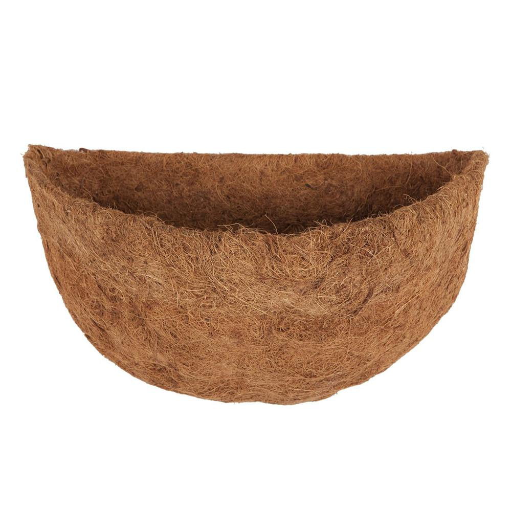 Coco Fiber Replacement Liners for Wall Hanging Baskets ATRRITS 15 Half Round Coco Liner,Half Circle Wall Planter 2 Pack 