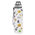 thumbnail image 2 of 32oz Transparent Sports Water Bottle with Straw for Kids Adults Outdoor School Gym Fitness Cartonn Halloween Partten, 2 of 7