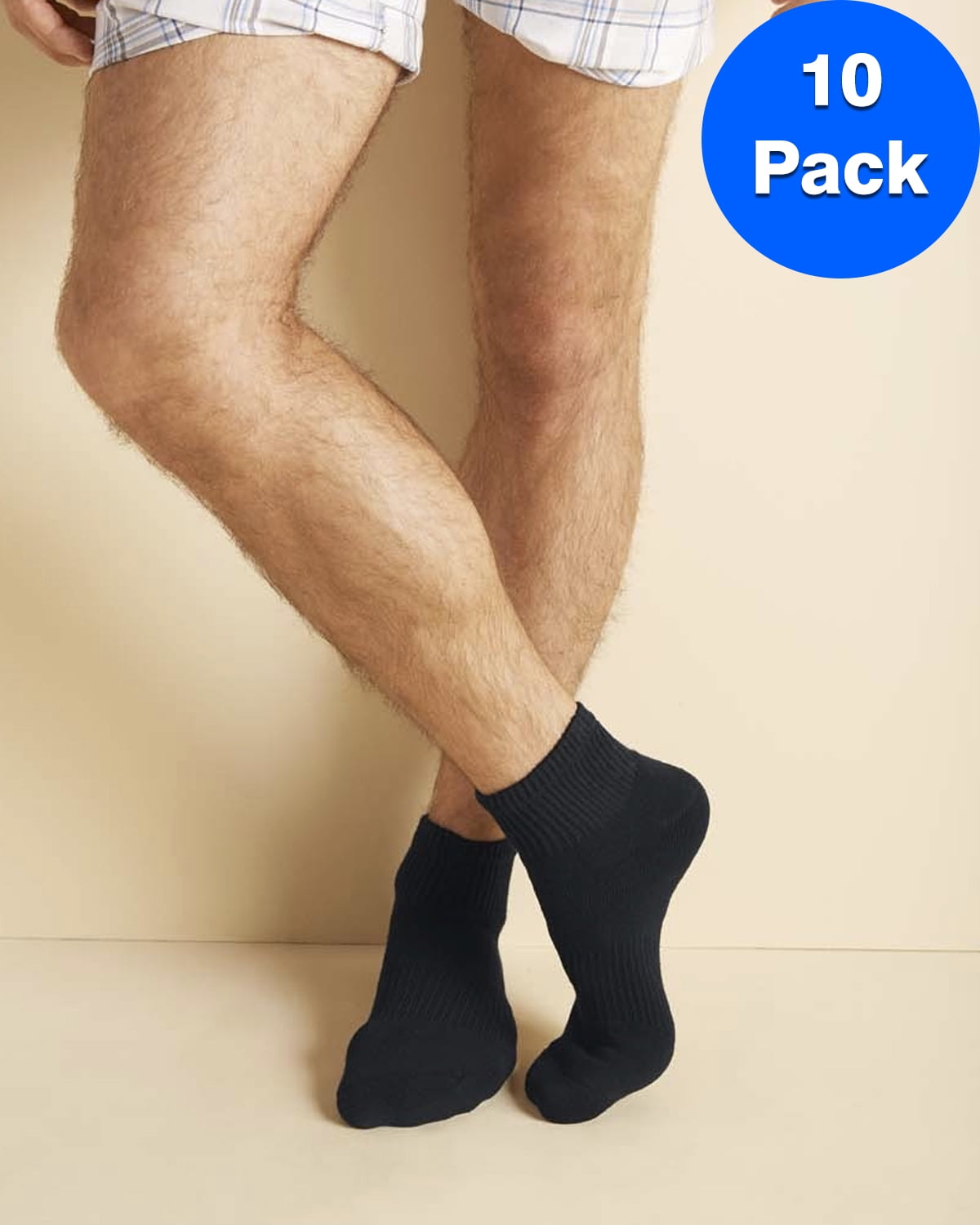 Gildan Mens Platinum Ankle Socks 10 Pack