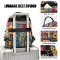 thumbnail image 3 of FORMRS Mini Backpack Purse for Women Travel Daypack Casual Shoulder Bag, Orange Colorful Flowers, 3 of 7