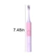 thumbnail image 3 of Cepillo de dientes eléctrico silencioso con temporizador inteligente y resistencia al agua IPX7 | Cepillo de dientes portátil y recargable para adultos con 2 cabezales de repuesto | 38&nbsp;000, 3 of 7