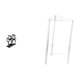 thumbnail image 1 of Servilletero de hierro,Soporte para servilletas con forma de pata,color negro,Dispensador de toallas de papel,soporte para pañuelos de papel independiente,Mesita de noche,Mesa auxiliar de, 1 of 8