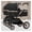 Black, variant on Double Infant Stroller,Baby Stroller Twins-Cozy Compact Twin Stroller,Twin Baby Pram Stroller,Oversized Canopy,Double Seat Tandem Stroller with Tandem Seating,Easy Foldable