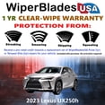 thumbnail image 2 of 2023 Lexus UX250h Beam Wiper Blades Wipers w/1yr Warranty (Set of 2), 2 of 5