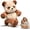 Brown, variant on Running Panda Plush Moving Legs Stuffed Animal Toy, 17.7 Inch Interactive Squeeze Fidget Pillow for Couch Bed Car, Cozy Stress Relief Gift for Adults(Black)