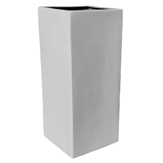 Maceta de Fibra de Vidrio FibraFormas Tower Grande Blanco