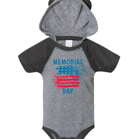 

Inktastic Memorial Day Distressed American Flag with Fireworks Gift Baby Boy or Baby Girl Bodysuit