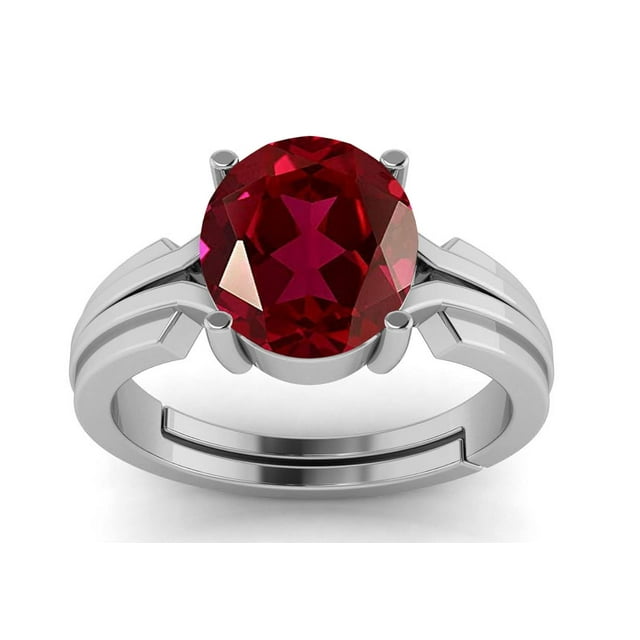 Natural 925 Sterling Silver Oval Cut ruby ring, July birthstone ring gemstone ring, proposal ring for women