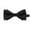 Black, variant on Xfvqtps Bow Ties for Men Solid Color Stripe Adjustable Pre-Tied Neckties Double Layer Bow for Wedding Party Wine