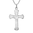 thumbnail image 5 of Intricate Detail Faithful Crucifix Cross Sterling Silver Necklace, 5 of 6