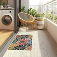thumbnail image 4 of Yayeee Doormat for Indoor Entrance 32" x 20" Non Slippery Floor Rug, Dark Floral, 4 of 8