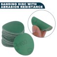 thumbnail image 3 of Discos de lija para automóviles Unique Bargains de 2 pulgadas con resistencia a la abrasión | Papel de lija redondo con gancho y bucle verde 50 piezas 400 grano, 3 of 8