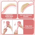 thumbnail image 4 of New Foot Brush & Foot File Set(2PCS), 3-in-1 Foot Scrubber in Shower, 10.2‘‘-27.5‘‘Adjustable Long Handle Foot Scrub Brush and Upgrade Foot File Callus Remover, Gift-Box Packed(Pink Set), 4 of 8