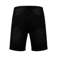 thumbnail image 3 of Men's Baggy Denim Shorts Elastic Waist Stretchy Jean Shorts Wide Leg Relaxed Fit Summer Comfort Jorts, XL, 3 of 6