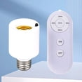 thumbnail image 2 of Lttoisl Smart LED Wireless Remote Control E27 Light Bulb Socket for Home Lighting - Easy Operation ABS Lamp Holder, UK Standard, White, 2 of 8