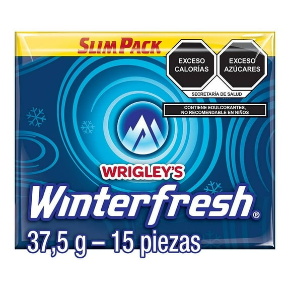 Goma de mascar Winter Fresh goma de mascar 15 pzas
