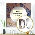 thumbnail image 3 of Designart "Projections Of Visionary Eye Of Awareness Minimalist Future" Eye Square Mirror Wall Decor Glam - Large Gold Square Bathroom Mirror - Square Printed Wall Mirror Art, 3 of 5