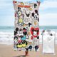 thumbnail image 1 of Toalla de playa de Mickey Mouse, suave, de secado rápido, resistente a la arena, para piscina, yoga, gimnasio, camping, toallas de baño ligeras, regalo para niños, niñas, niños y adultos, 27,5 x 55, 1 of 8