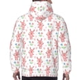 thumbnail image 7 of Wukai Hello Rabbit Print Men Hoodies Fleece Sweatshirts Long Sleeve Sweaters Pullover Fall Outfits Winter Clothes-Small, 7 of 7
