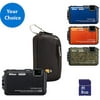 Your Choice: Nikon COOLPIX AW100 16MP Digital Camera w/ 5x Optical Zoom Value Bundle with 8GB SD Card and Case