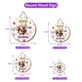 thumbnail image 5 of Back to School Cute Samoyed Round Wood Sign Siberian Sammy Dog Lover Hanging Wall Home Decor - 13010, 5 of 5