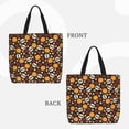 thumbnail image 3 of Naloa Skulls Tote Bag for Women, Foldable Tote Bag With Zipper, Large Shoulder Bag, Top Handle Handbag for Travel, Work, Shopping, 3 of 9