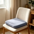 thumbnail image 4 of Ergonomic Memory Foam Seat Cushion, High Resilience Memory Foam Seats Provide Softness and Support for Office Chair, Breathable Cushion for Car Home Dining,13.4x9.4x1.4 Inch, 4 of 7