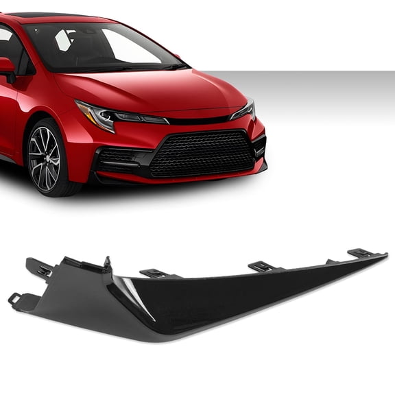 PIT66 Front Bumper Side Lower Molding Trim Right Passenger Side Fit for Toyota Corolla 2020-2022 5211202110 5211212310 TO1047112
