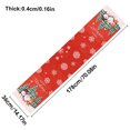 thumbnail image 4 of Ounissouiy Navidad bandera Santa Claus camino de cubierta mantel decoración de Navidad ornamento no tejido comedor sala de estar Kits de decoración para fiestas Tres Muñecos, 4 of 6