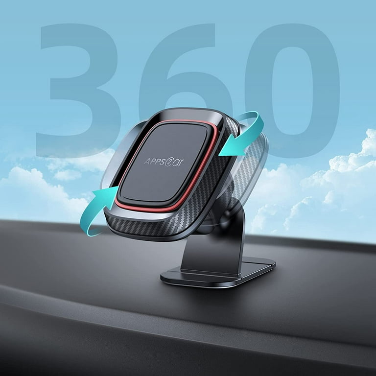[2 Pack] Magnetic Phone Holder for Car, APPS2Car [Super Strong Magnet]  Phone Mount for Car, Dashboard Magnetic Car Phone Holder Mount with Strong  VHB