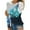 Light Blue, variant on Womens Tops Fall Casual Lace Round Neck Long Sleeved Print T-shirt Green 2XL