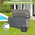 thumbnail image 6 of Resin Deck Box 160 Gallons, Large Heavy-Duty Outdoor Storage Box, Lockable & Waterproof Patio Outside Storage Box for Patio Furniture, Tools, Pool Supplies, 6 of 8