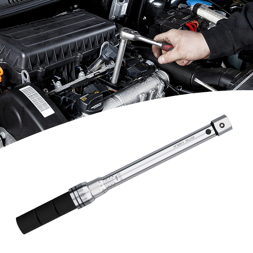 MOMOJIA Interchangeable Head Type Adjustment Torque Wrench with Metal Handle Torque Wrench Spanners for Mechanical Repair