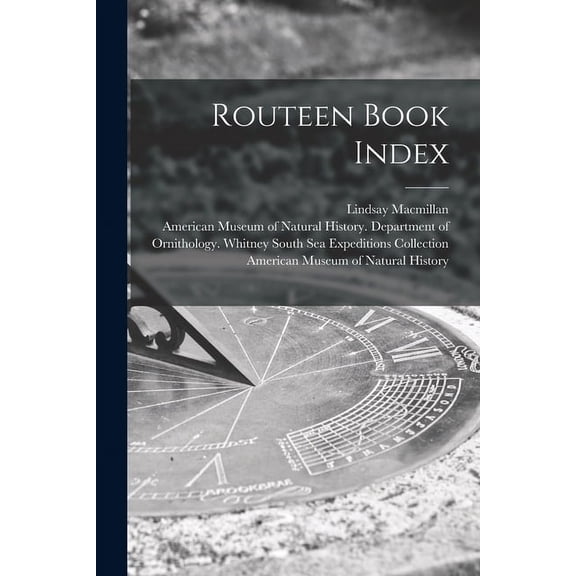 Routeen Book Index, (Paperback)