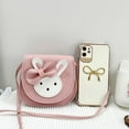 thumbnail image 4 of FeiraDeVaidade Children‘S Small Bag Korean Cartoon Rabbit Girl One Shoulder Messenger Bag Cute Fashion Purse, 4 of 7