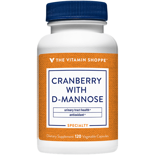 Cranberry with DMannose Antioxidant Support for Urinary Tract Health (120 Vegetarian Capsules