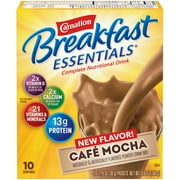 Carnation Breakfast Café Mocha Complete Nutritional Drink, 1.26 Oz, 10 Pack