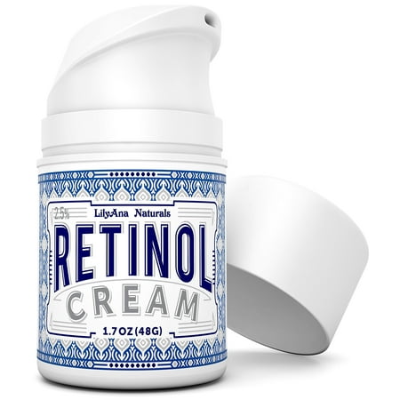 LilyAna Naturals Retinol Cream for Face - Retinol Cream, Anti Aging Cream, Retinol Moisturizer for Face, Wrinkle Cream for Face, 2.5% Retinol Complex - 1.7oz