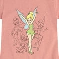 thumbnail image 3 of Tinker Bell - Tinker Bell Sketches - Toddler And Youth Girls Short Sleeve Graphic T-Shirt, 3 of 6