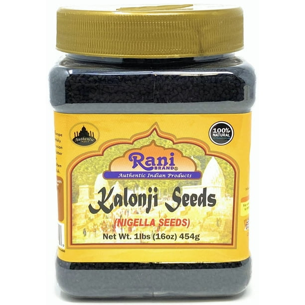 Rani Kalonji Seeds Whole (Black Seed, Nigella Sativa, Black Cumin) Spice 16oz (454g) PET Jar, All Natural ~ Gluten Friendly | NON-GMO | Vegan | Indian Origin Rani Kalonji Seeds Whole (Black Seed, Nigella Sativa, Black Cumin) Spice 16oz (454g) PET Jar, All Natural ~ Gluten Friendly | NON-GMO | Vegan | Indian Origin