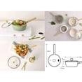 thumbnail image 6 of Cookin IH Induction Ceramic Sauce Pot with Wood Handle and Glass Lid 20cm (Green), 6 of 8