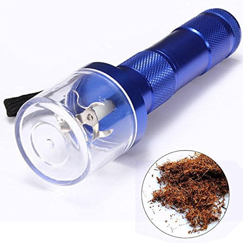 Electrical Metal Grinder Automatic Tobacco Spice Herb Crusher Horne Bee Blue 