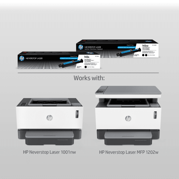 LCL Compatible for HP 143A W1143A W1143AD Toner Cartridge for HP Neverstop Laser MFP 1201n 1202w 1202nw 1001nw 2-Pack,Black