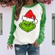 thumbnail image 4 of Sudadera navideña para mujer Sudadera holgada con cuello redondo Ropa deportiva Ygjytge Verde T L para Mujer, 4 of 7