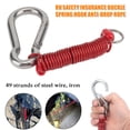 thumbnail image 4 of Riwesomey Cable Car Lock Safety 8x80mm Accesorio portátil duradero Cables Cerraduras Piezas de autos convenientes Tractor Tracción RVs Accesorios para vehículos recreativos Naranja Riwesomey VI018576-02, 4 of 6