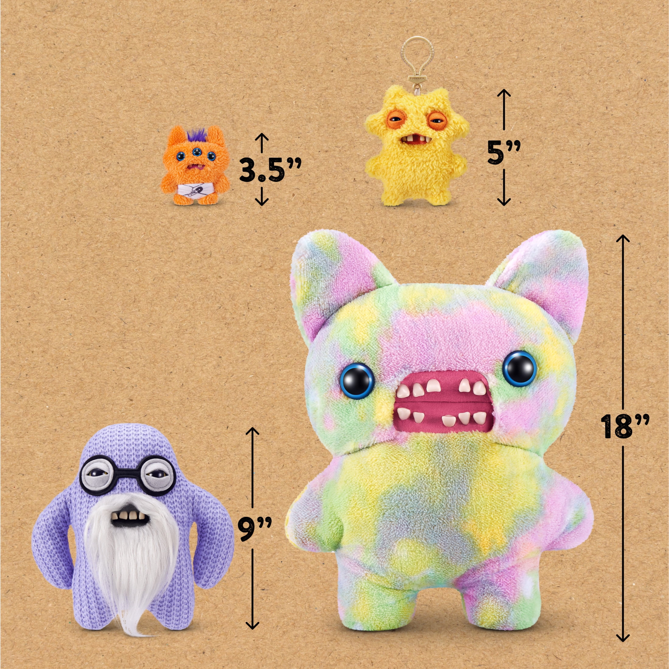 Fuggler Old Fogies 9 inch (Mr Needles), Funny Ugly Monster Stuffed Animal Toy by ZURU